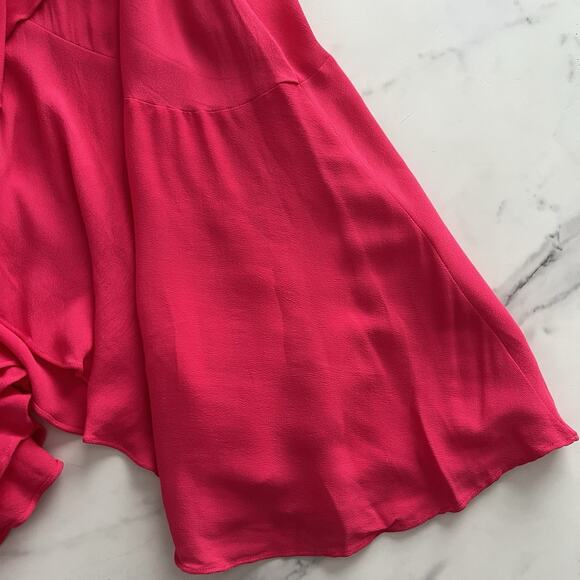 Tuckernuck Francesca Ruffle Maxi Dress Feminine Modest chic fuchsia Pink Size XS - Picture 10 of 11